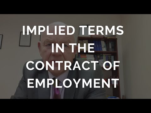 Implied Terms of Employment in UK Law: A Legal Perspective