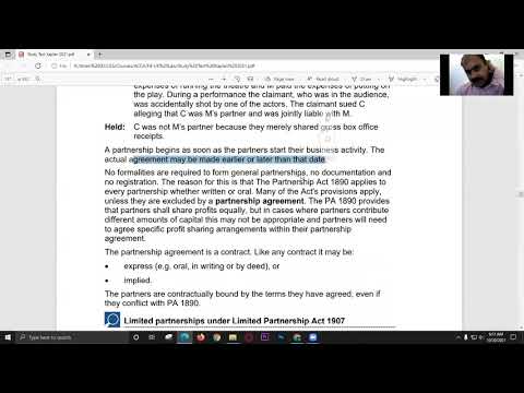 Partnership Act 1890 Summary for Legal Practitioners in the UK