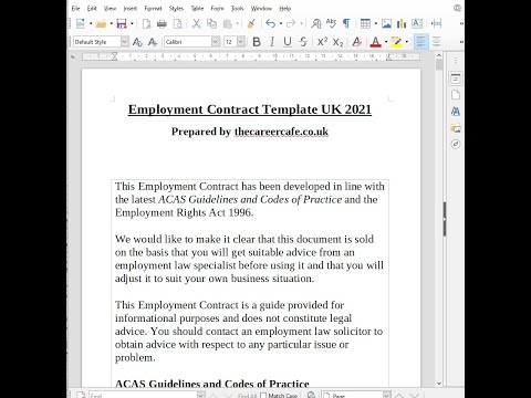 Sample Employment Agreement for UK Legal Practice