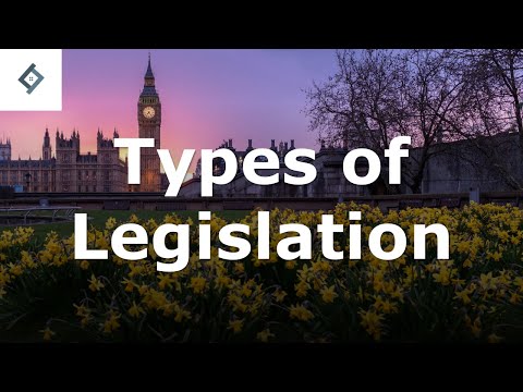 Types of Legislation in the United Kingdom Legal Framework